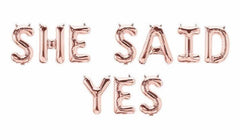 Rose all Day Rose Gold 16" Balloon Banner | Multiple phrases!